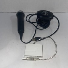 Vintage Rockband Microphone Logitech Model A-0234A Good Condition With USB Hub
