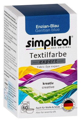 Simplicol Expert Peinture Textile pour Machine à Laver Simple Bleu Enzian 1709