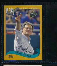 2002 Topps Fan Favorite #24 Jeffrey Loria GM Marlins Signed Autograph (FJ20)