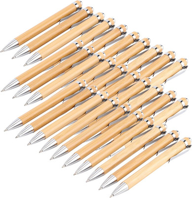 Holz Kugelschreiber Set 30er wiederverwendbar für Büro Schule Umweltschonend