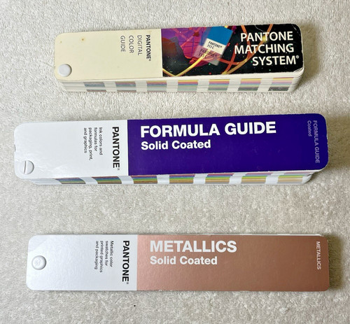 Pantone Metallics Solid Coated Color Guide Formula Matching System Ink Digital