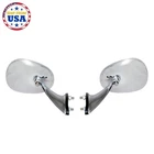 FIT TOYOTA CELICA TA20 21 25 RA29 71-77 CHROME ELLIPSE FENDER MIRRORS PAIR LH RH