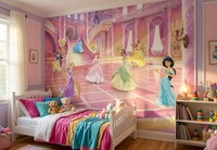 Kinderzimmer Tapete Wandsticker Disney Prinzessinnen Groß Plakat Dekor + Kleber
