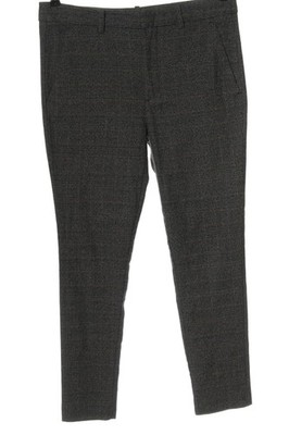 ZARA BASIC Stoffhose Damen Hose Gr. DE 38 schwarz-hellgrau-nude Casual-Look