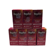  7 MegaRed Omega-3 Krill Oil 500mg  40 SoftGels Each  EXP 12/25  FAST SHIP 