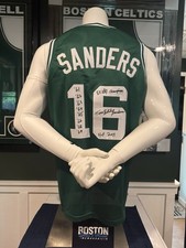 TOM SATCH SANDERS Autographed BOSTON CELTICS “Championship Years” JERSEY JSA COA