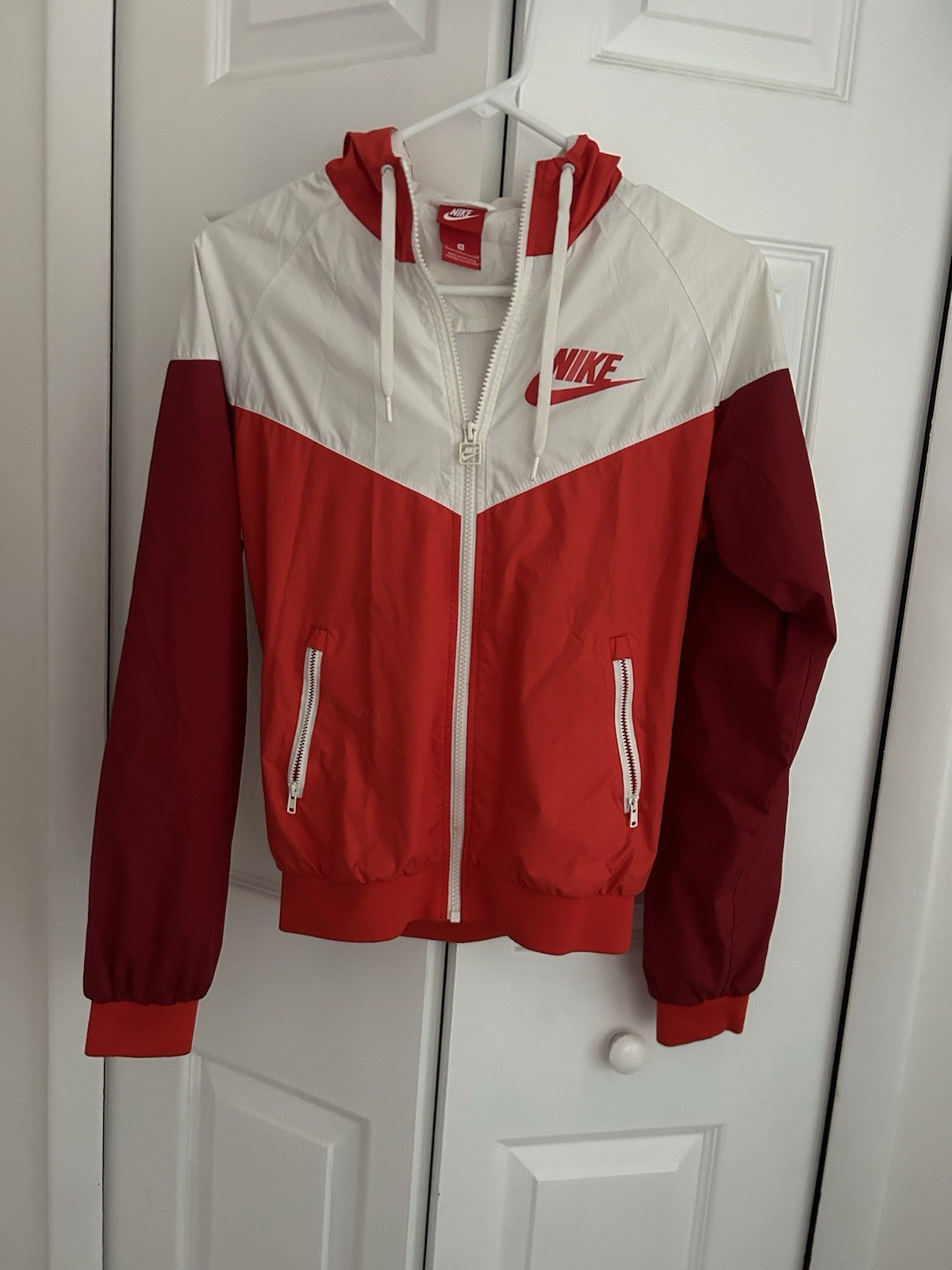 SACAI X NIKE Giacca Nike Uomo Piccola Multicolore Colorblock Windrunner Felpa con Cappuccio Pista Full Zip