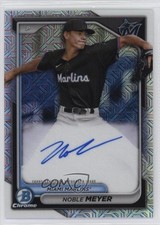 2024 Bowman Chrome Mega Box Prospect Mojo Noble Meyer #BMA-NM Auto 11oq