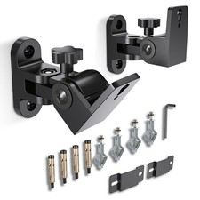 Speaker Wall Mounts, 2 Packs Universal Mounting Bracket for Small Bookshelf S...