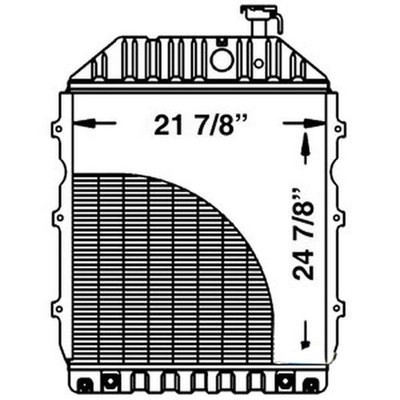 219782 Radiator Fits Ford/New Holland TRACTOR MODEL 8700