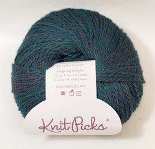 Knit Picks Palette Fingering Weight Yarn 100 Peruvian Wool 231y Rainforest Hthr