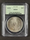 1879 Morgan Silver Dollar PCGS MS64 Old Green Holder