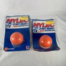 Mylec Warm Weather Street Hockey Ball Puck Vintage NOS Rare Lot Of 2