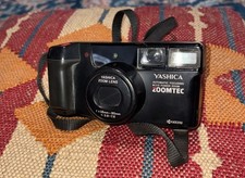 Vtg Kyocera YASHICA ZOOMTEC 80 Black Point Shoot 38mm Tested Working Read