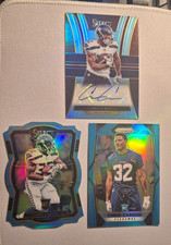 Chris Carson 2017 Select Auto Rookie Card /49, select diecut 99 & prizm /199 LOT