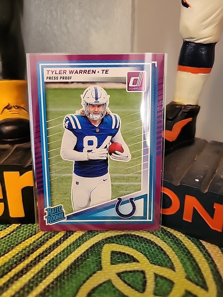 2025 Donruss Purple Press Proof Tyler Warren (RC) #337