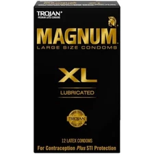 Lubricated Magnum Condoms XL Large Size - 12 Count | Free & Fast Shipping
