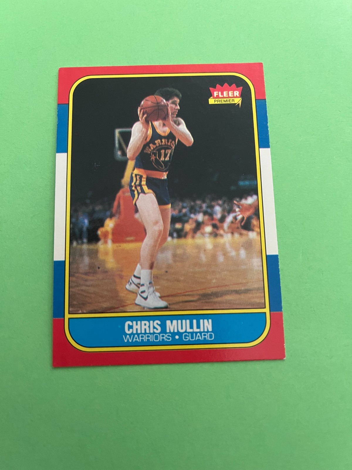 Chris Mullin 1986 Fleer Rookie Card # 77 Golden State Warriors