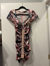 Deep V Scrunched renaissance dress- size small