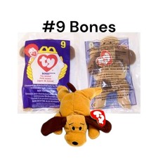 1998 MCDONALD'S TY TEENIE BEANIE NEW IN BAG 9 BONES THE DOG