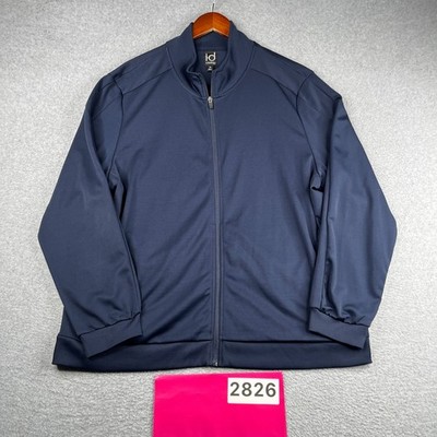 Ideology Full Zip Track Jacket Navy Blue Casual Pockets Mens 2XL 