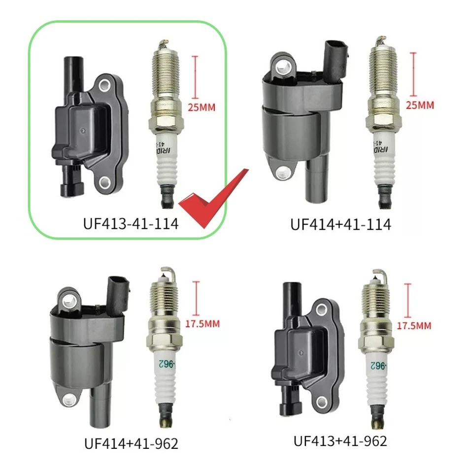 Ignition Coils &Spark Plugs &Wire For 14-20 GMC Sierra 1500 Chevy Silverado 1500 - Image 2 of 4