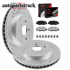 Front Drilled Rotors + Brake Pads Kit for Chevrolet Equinox Torrent Saturn Vue