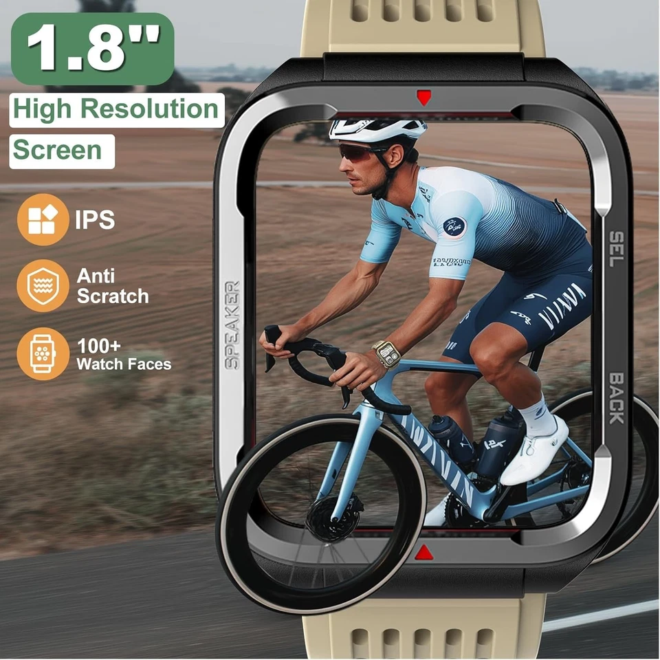 2025 Smart Watch For Men/Women, Waterproof Smartwatch Bluetooth iPhone Samsung - Image 4 of 4