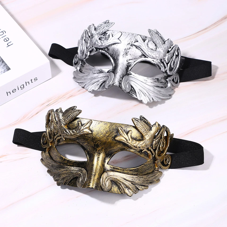 Men's Masquerade Carnival Mask Italian Venice Roman Masks Egyptian Greek Masks - Image 2 of 4