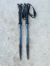 Set of Cascade Mountain tech Twistlock Trekking Poles 110-135CM Blue ..10S