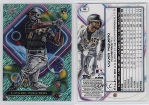 2023 Topps Cosmic Chrome Aqua Equinox Refractor /199 Liover Peguero Rookie RC