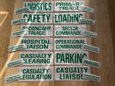 Incident./Event Medical EMT Patch Badge Set Paramedic Reflective x24 patches