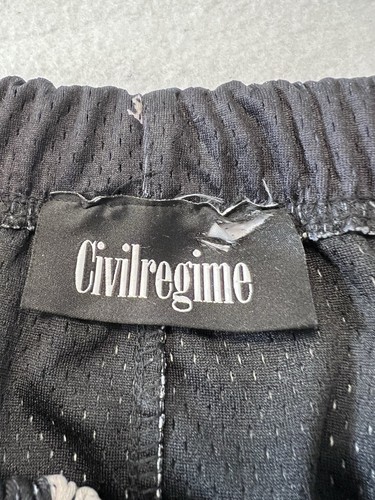 Civil Regime Men’s Mesh Shorts Black Paisley Heavy Size Small - Picture 4 of 10