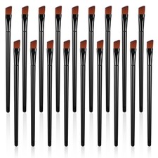 100 PCS Flat Eyebrow Tint Brush Angled Eyeliner Brushes, Eyebrow Brush Ultra ...