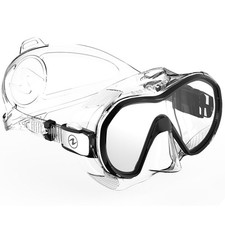 Open Box Aqua Lung Plazma Frameless Panoramic Diving Mask - Clear/Black
