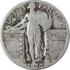 1930 Standing Liberty Quarter Circulated Silver 25c Coin Collectible