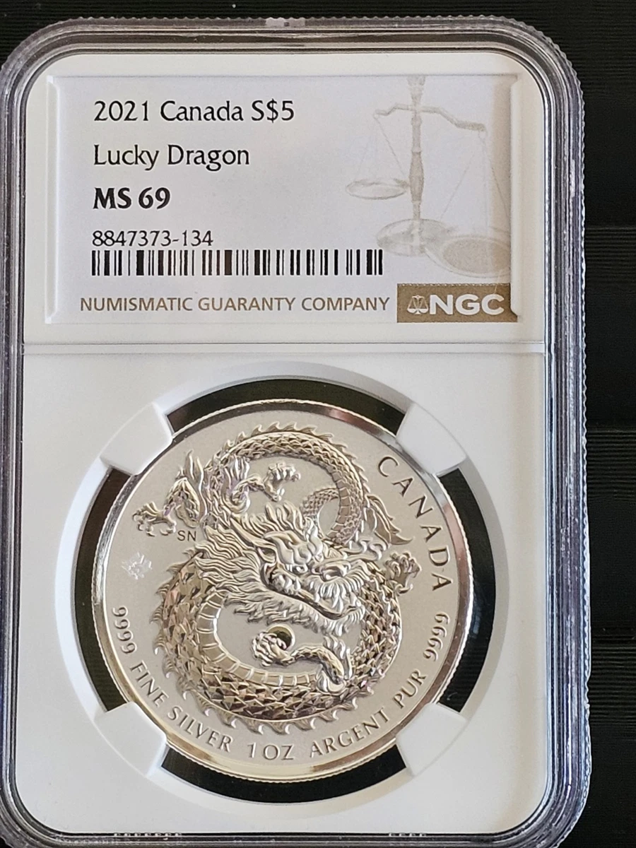 2021年 カナダ　メープルリーフNGC MS69 6549874-072 Canadian Maple Leaf NGC Grade MS 69 Silver Bullion Coins for sale