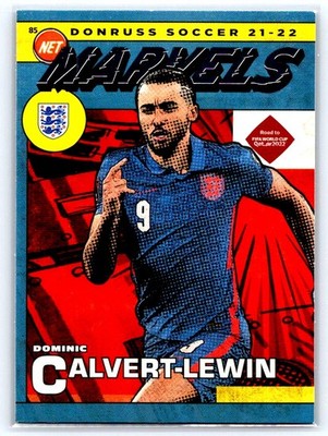 Dominic Calvert-Lewin #3 2021-22 Donruss Net Marvels England bX9b
