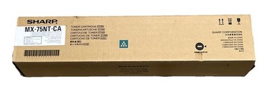 Sharp OEM MX-75NT Cyan Toner Cartridge for use in MX6420N 6500 6580 7040 7500