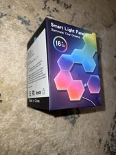 Hexagon LED Wall Lights Set of 3 RGB App Remote Control Music Sync Panels