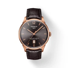 Tissot Chemin Des Tourelles Powermatic 80 Rose Gold 42mm Watch T0994073644700