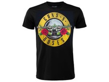 T-Shirt Guns N' Roses Logo ufficiale maglia maglietta originale nera Rock