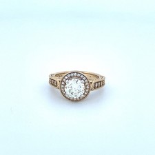 14K Yellow Gold Diamond Engagement Ring 1.49c...