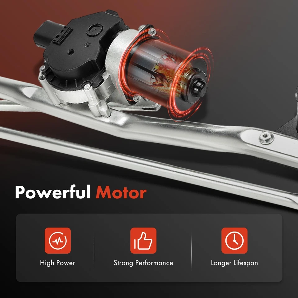 Conjunto de motor y acoplamiento limpiaparabrisas delantero para Chevy Silverado 1500 GMC Sierra 1500 Foto 3 de 4