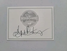 Gene Kranz Mission Control. Apollo 13 Hand signed bookplate 3.0 x 4.0 inch 