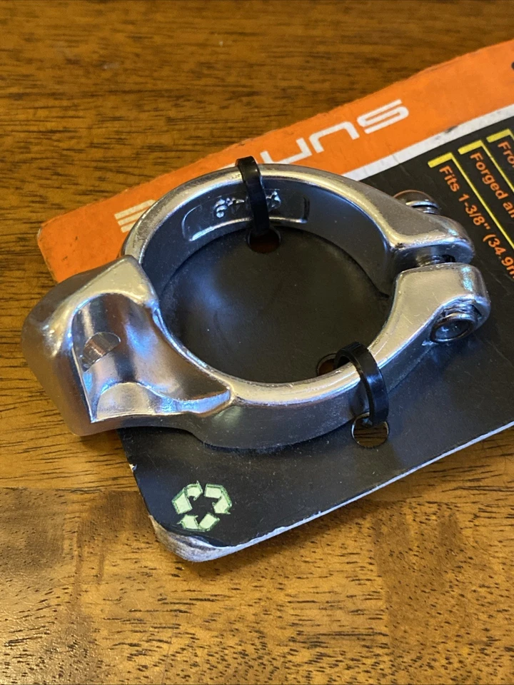 Переходник с тормозным зажимом деталь переключателя Sunlite 34,9 серебристый 1 3/8 дюйма - Изображение 3 из 4