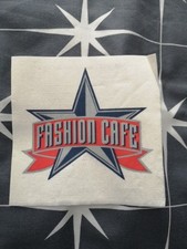 Fashion Cafe square napkin, Supermodel Restaurant Memorabilia