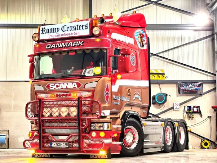 TEKNO 87454 SCANIA R TRACTORE 6X2 & SEMI-RIMORCHIO BENNA RONNY CEUSTERS (DK) - Immagine 3 di 4