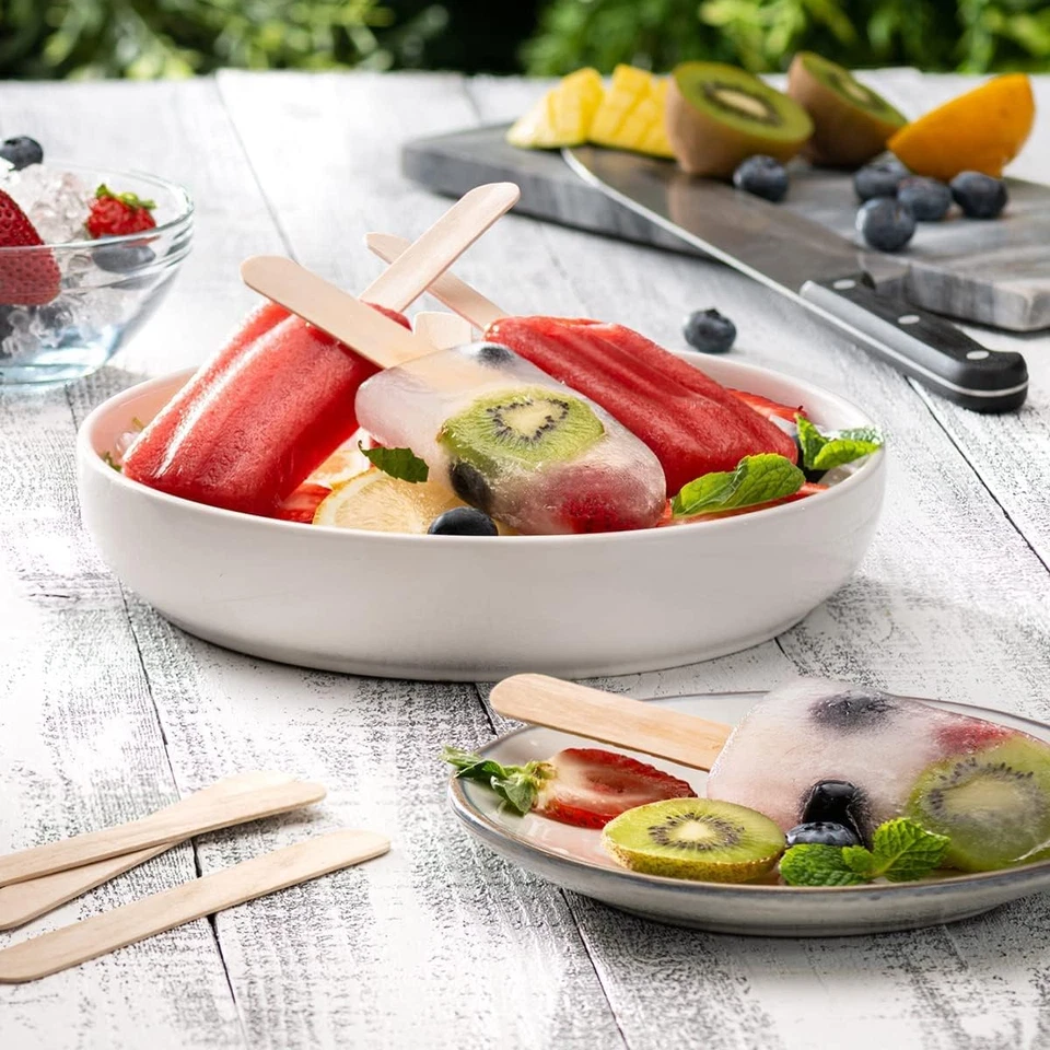 Juego de 400 palos de helado y 200 bolsas de celofán autosellantes transparentes Foto 3 de 4