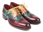 Paul Parkman Men's Wingtip Oxford Shoes Goodyear Welted Multi-Color 027-MIX